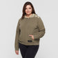 Women's Stencil Block Icon Hoodie, Khaki