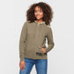 Women's Stencil Block Icon Hoodie, Khaki
