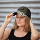 Camo Peak Trucker Cap, Khaki