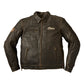 Men's Leather Classic Riding Jacket with Removable Lining, Dark Brown