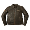 Men's Leather Classic Riding Jacket with Removable Lining, Dark Brown