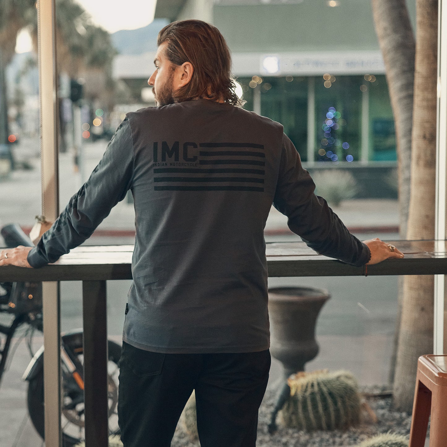 Men's IMC Racing Long Sleeve T-Shirt, Gray