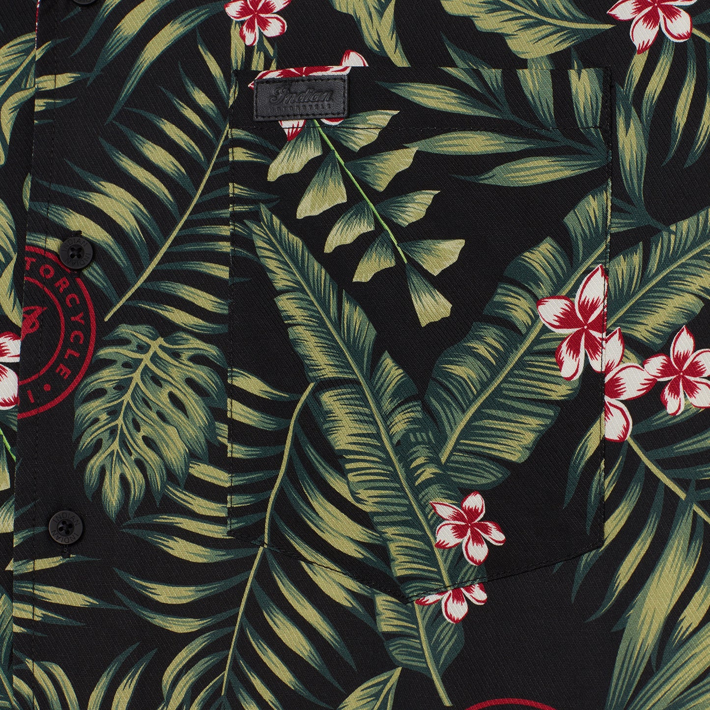 Men's Tropical Print Shirt, Green