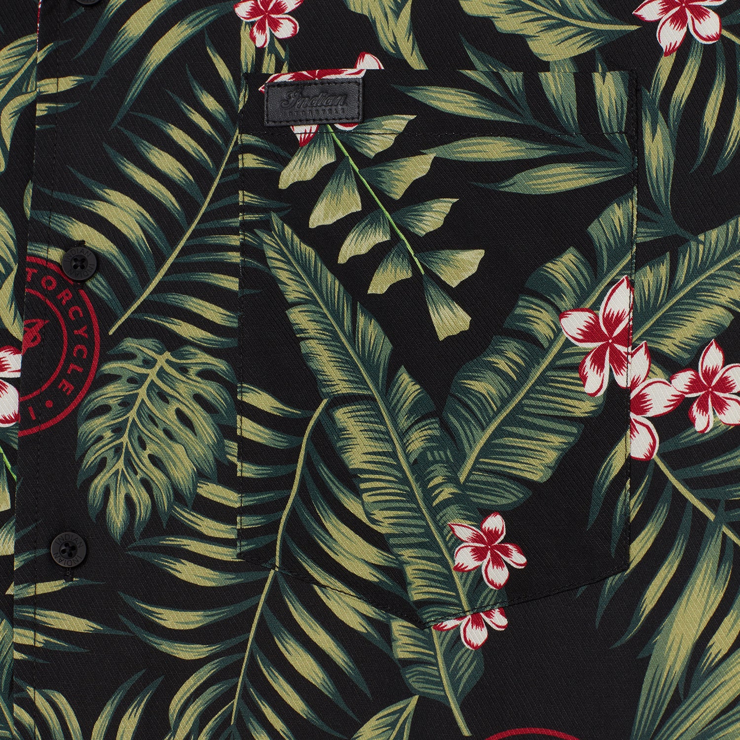Men's Tropical Print Shirt, Green
