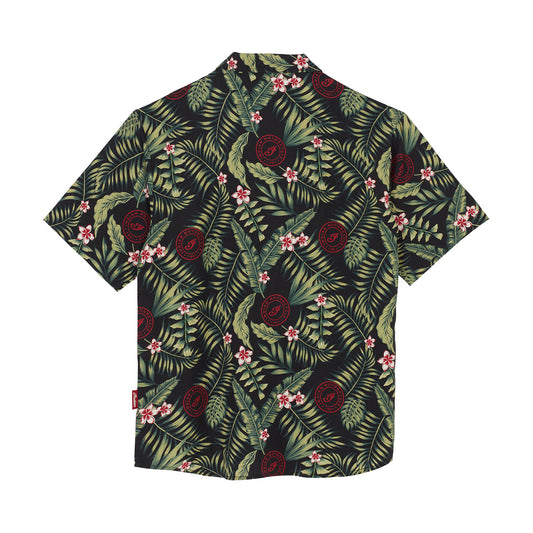 Men's Tropical Print Shirt, Green