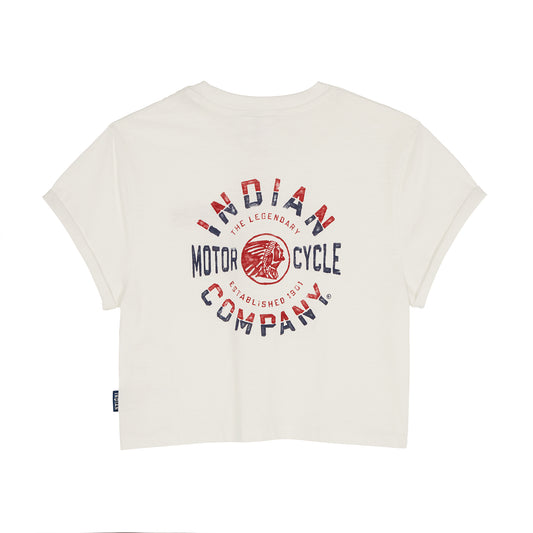 Women's Cropped Legendary Pocket T-Shirt, White