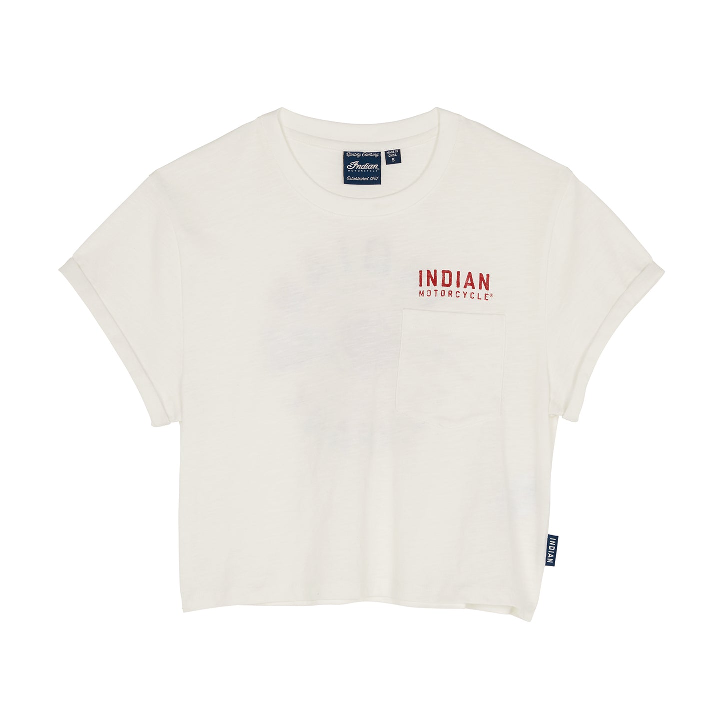 Women's Cropped Legendary Pocket T-Shirt, White