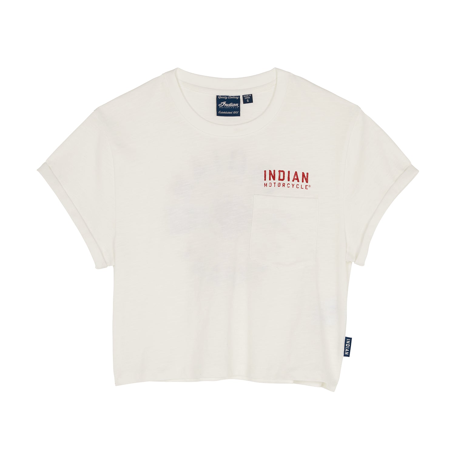 Women's Cropped Legendary Pocket T-Shirt, White