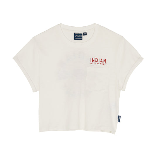 Women's Cropped Legendary Pocket T-Shirt, White