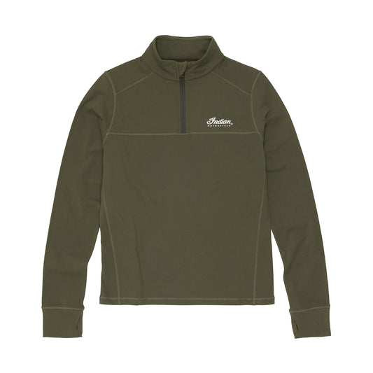 Women's Athlete Script Logo Top, Green