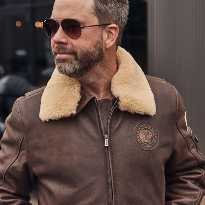 Men's Flying Jacket, Brown