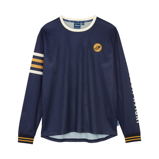 Men's Vintage Speedway Long Sleeve Jersey, Navy