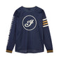 Men's Vintage Speedway Long Sleeve Jersey, Navy