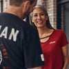 Women's USA Flag Logo T-Shirt, Red