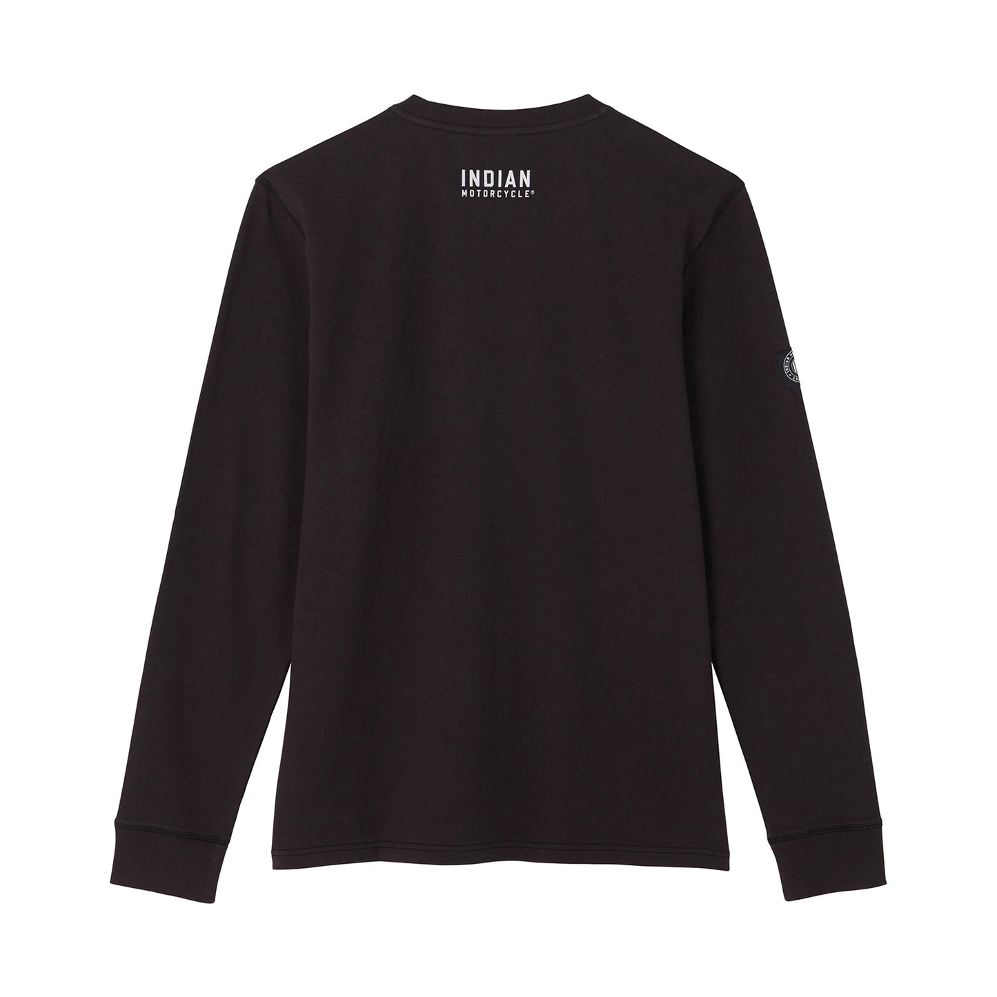 Men's Chainstitch Embroidery Longsleeve T-Shirt, Black