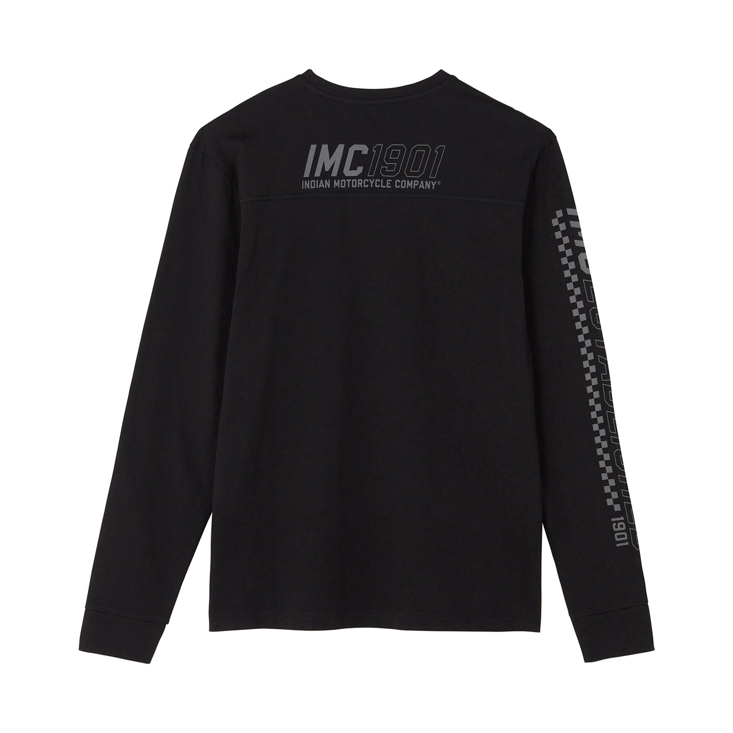 Men's IMC 1901 Sleeve Print Longsleeve T-Shirt, Black