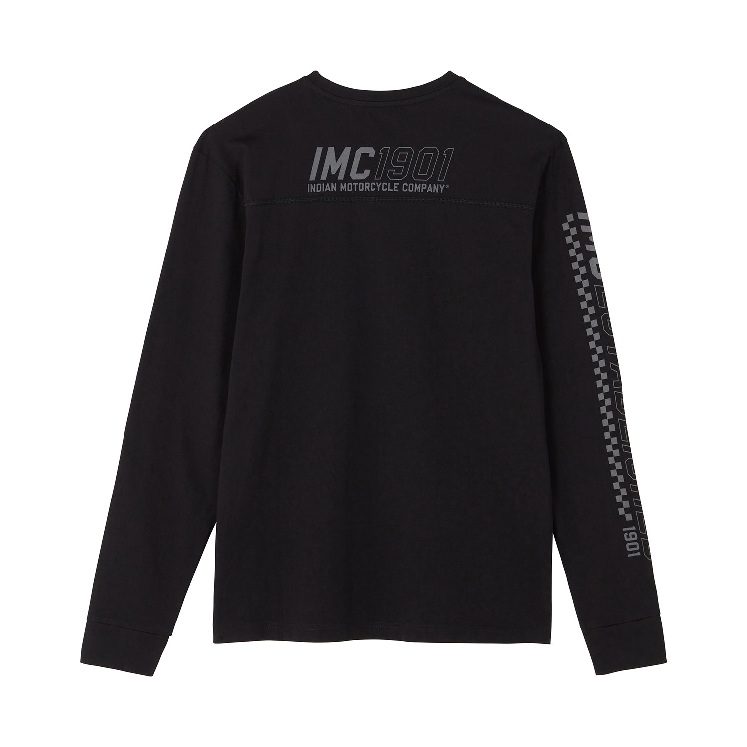 Men's IMC 1901 Sleeve Print Longsleeve T-Shirt, Black