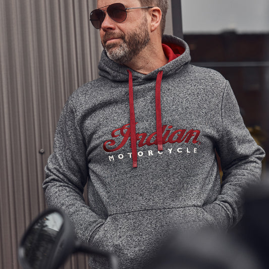 Men's Logo Headdress Hoodie, Gray