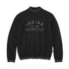 Men's Knitted Embroidered Logo Top, Black