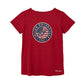 Women's USA Flag Logo T-Shirt, Red