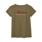 Women's Script Logo Keyhole T-Shirt, Green
