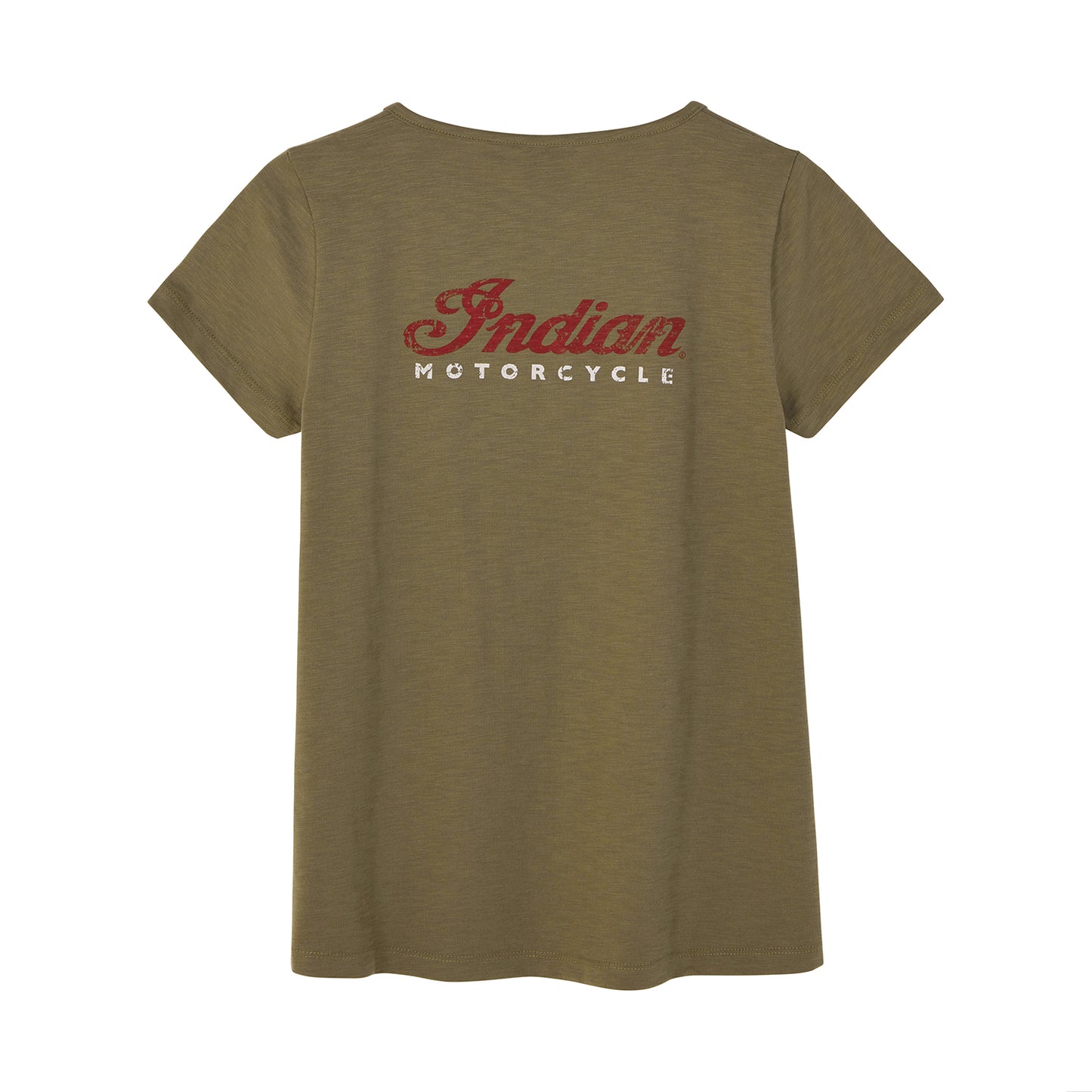 Women's Script Logo Keyhole T-Shirt, Green