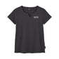 Women's Block Logo Notch Neck T-Shirt, Gray