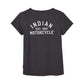 Women's Block Logo Notch Neck T-Shirt, Gray