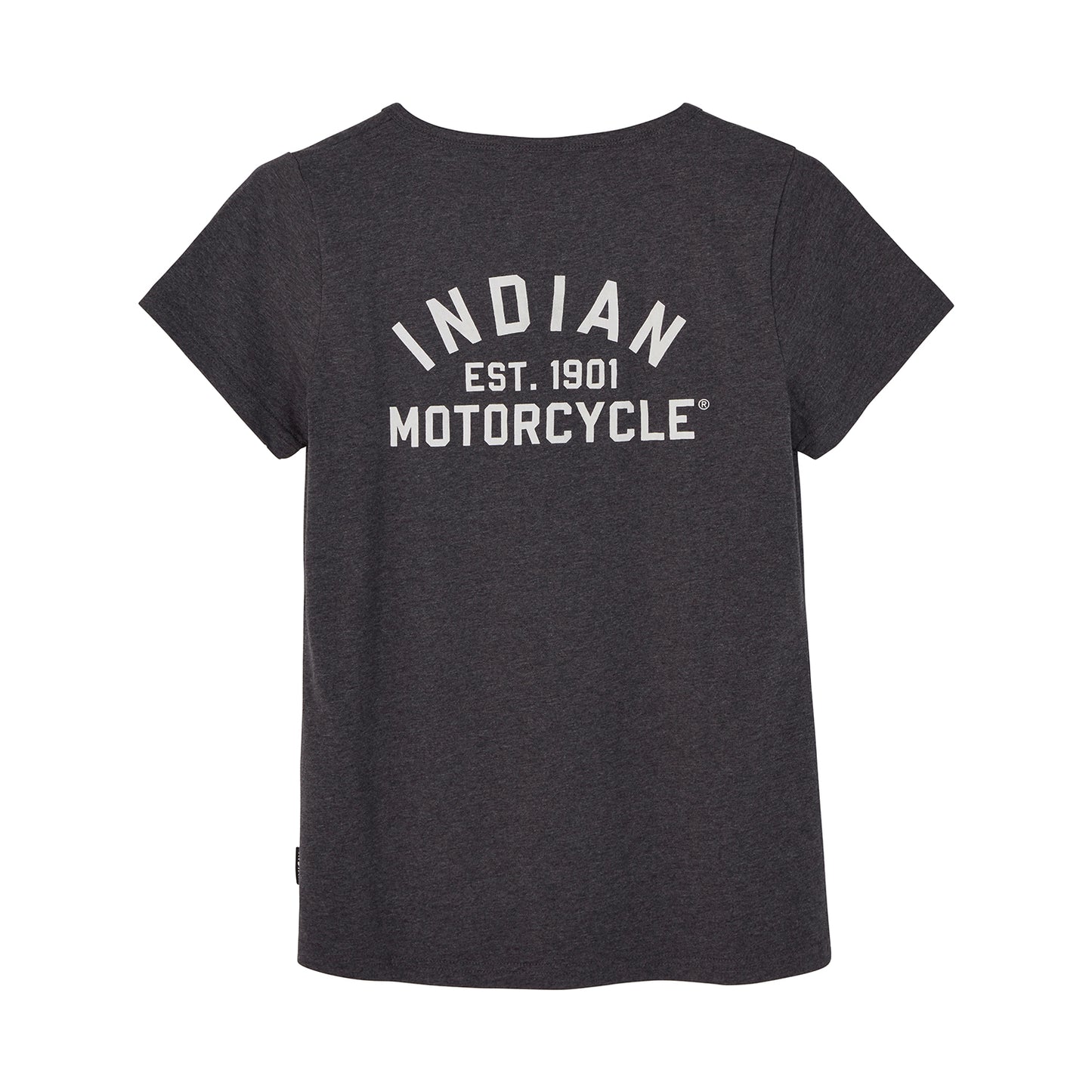 Women's Block Logo Notch Neck T-Shirt, Gray