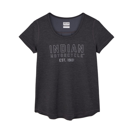 Women's Outline Logo Athlete T-Shirt, Gray