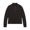 Women's Quarter Zip Performance Top, Black