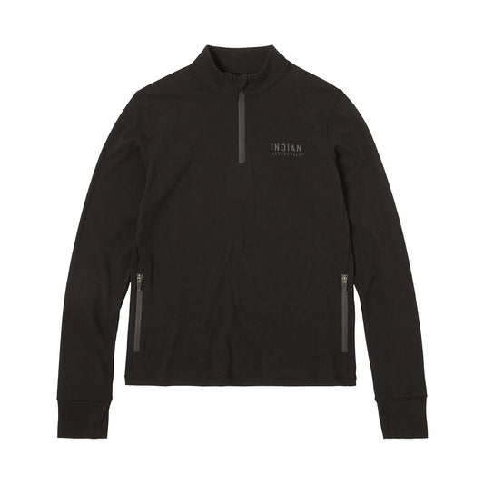 Women's Quarter Zip Performance Top, Black