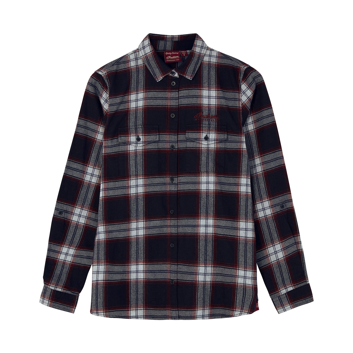 Women's Memphis Plaid Shirt, Red