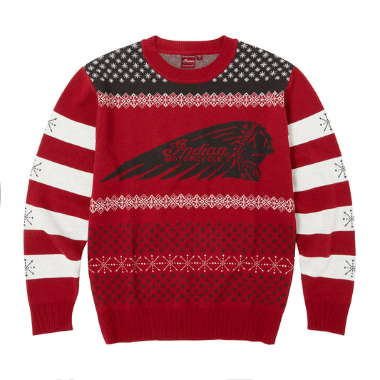 Unisex Headdress Holiday Sweater, Red