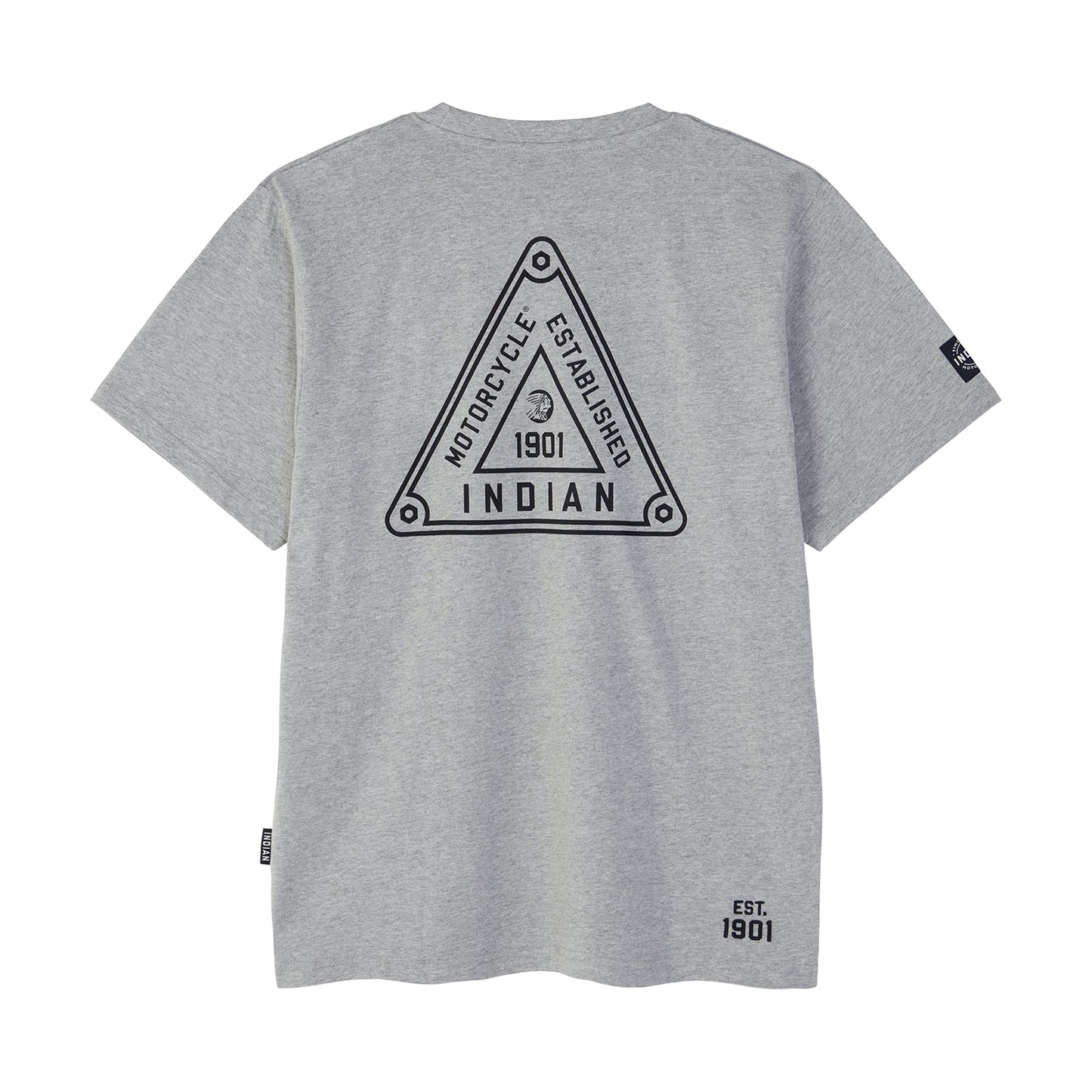 Men's Triangle Sign Printed T-Shirt, Gray