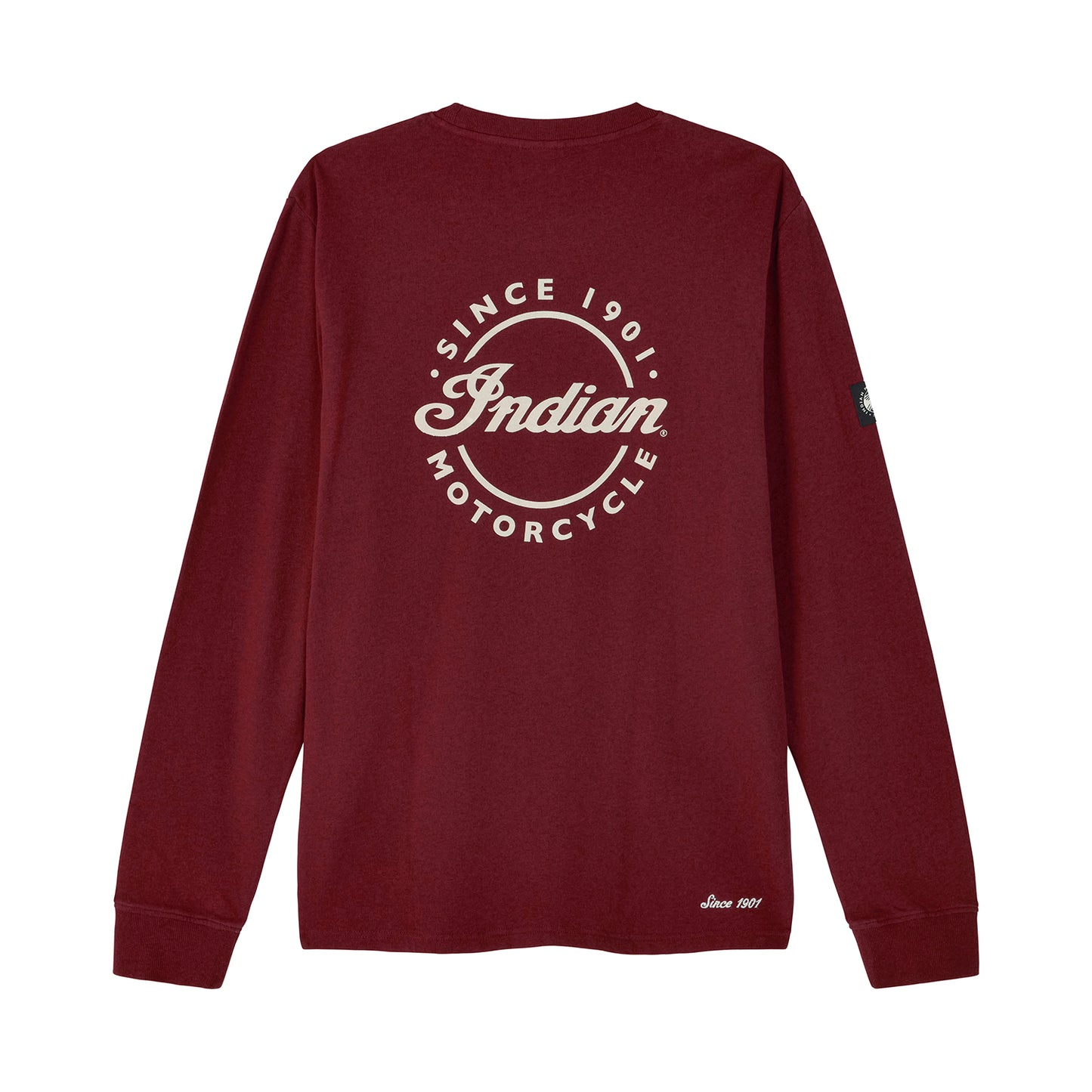 Men's Script Icon Pocket Long Sleeve T-Shirt, Port