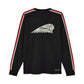 Men's Striped Sleeves Headdress Long Sleeve T-Shirt, Black