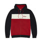 Men's Script Logo Colorblock Hoodie, Red