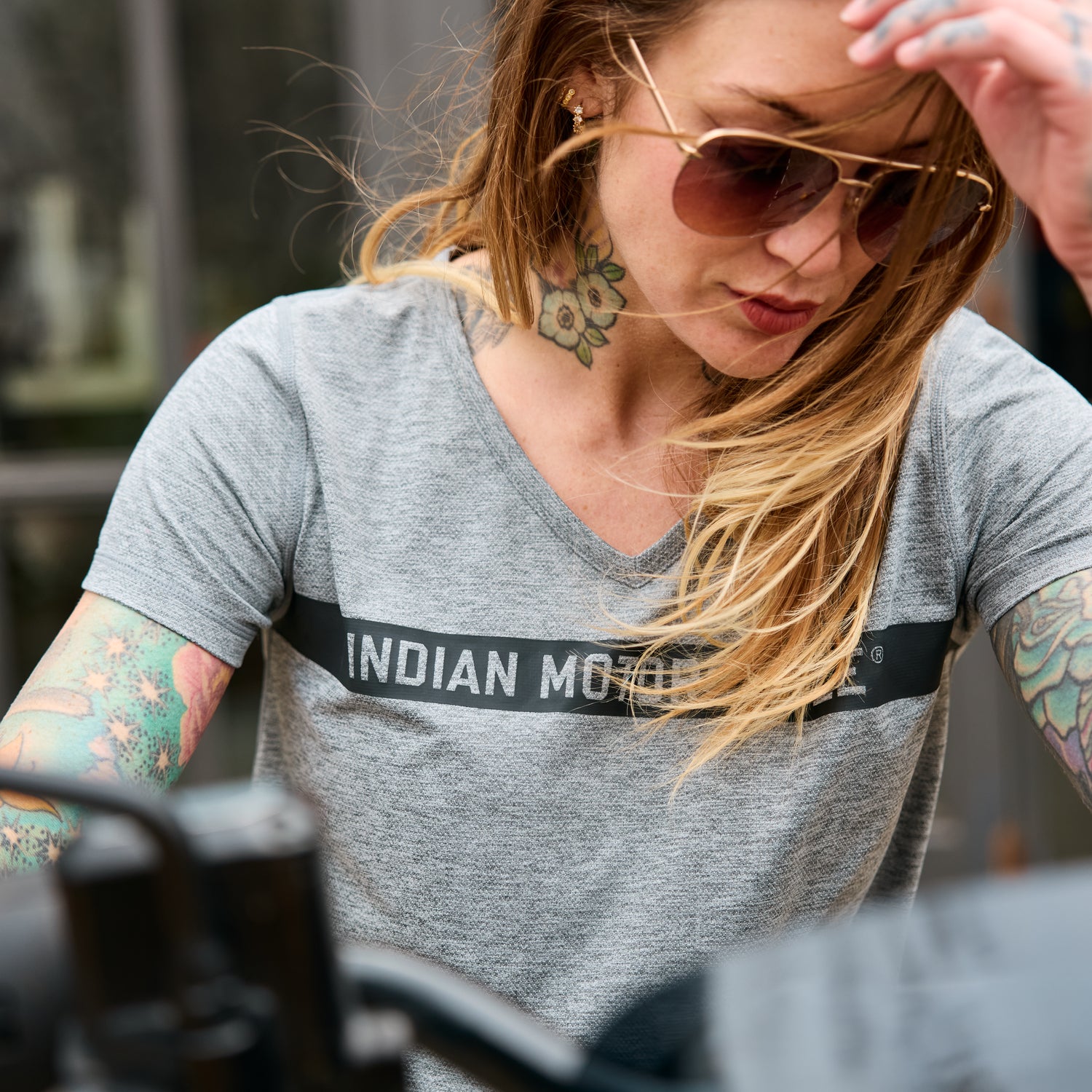 Women's Block Panel Performance T-Shirt, Gray