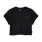 Women's Circle Block Cropped T-Shirt, Black