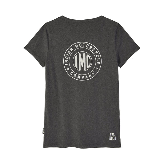 Women's Block IMC Circle Henley T-Shirt, Gray