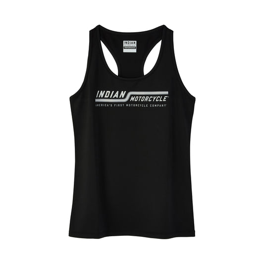 Women's Line Graphic Performance Tank, Black