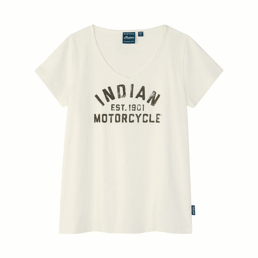 Women's EST. 1901 Block Printed T-Shirt, White