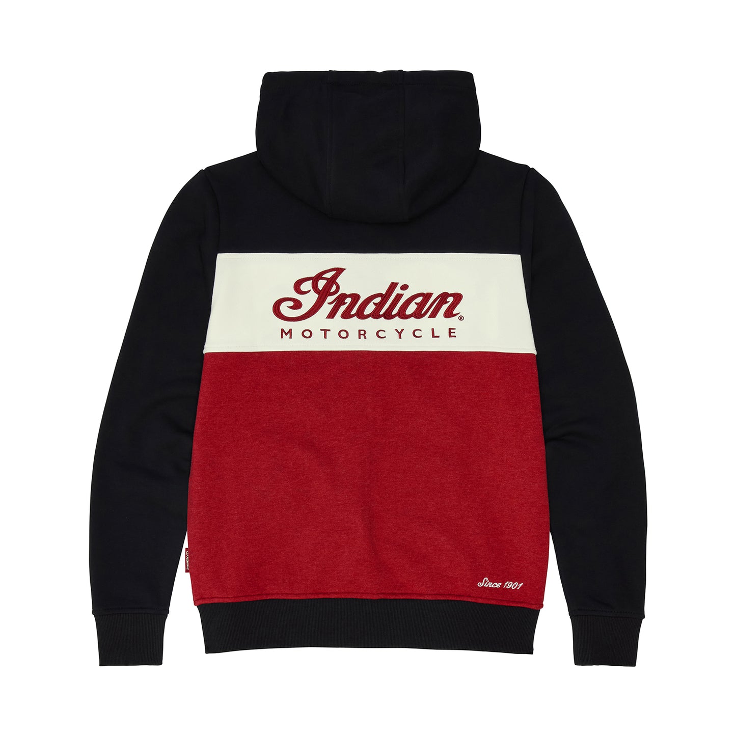 Women's Script Logo Colorblock Hoodie, Red