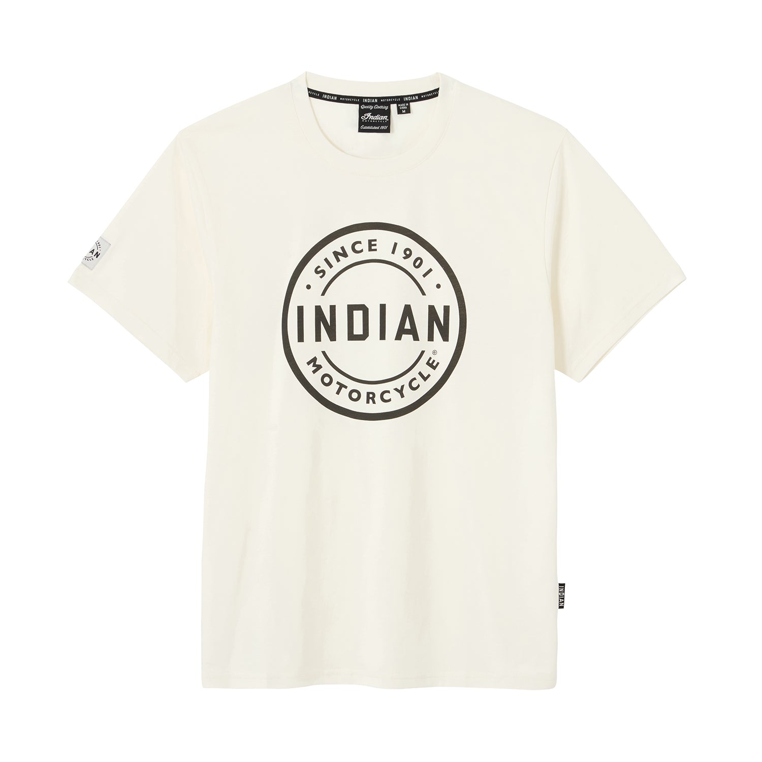 Men's Circle Block Logo T-Shirt, White