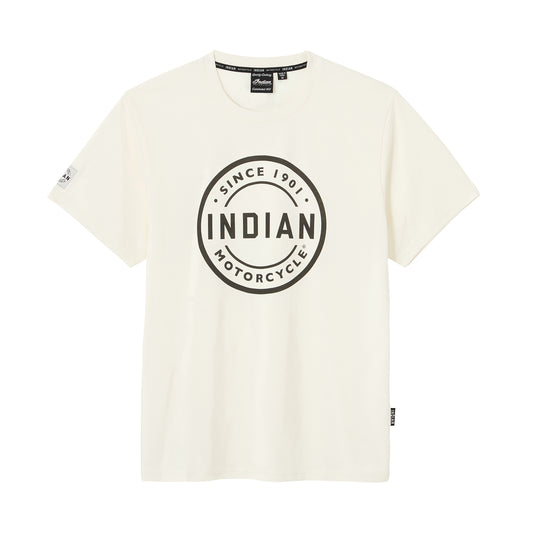 Men's Circle Block Logo T-Shirt, White