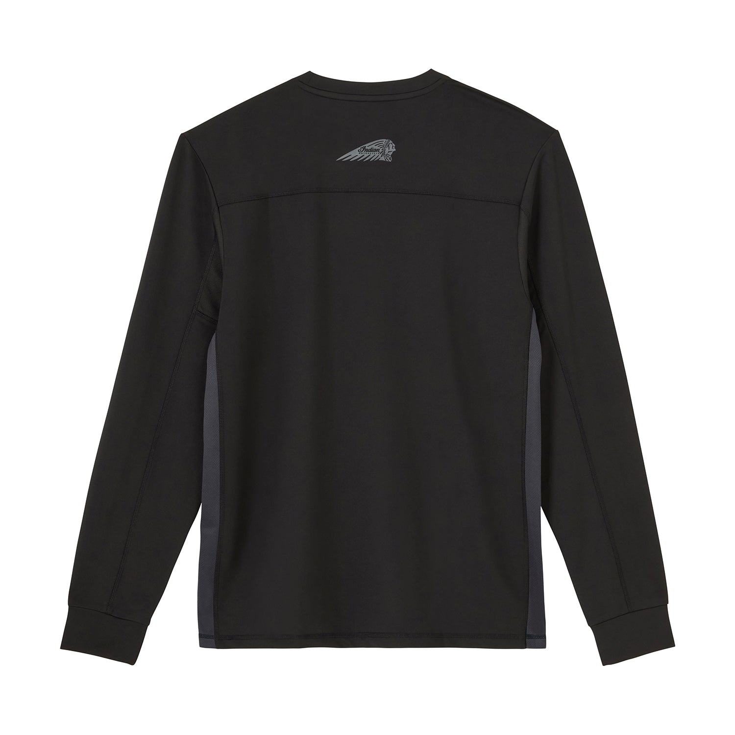 Men's Outline Logo Athlete Long Sleeve T-Shirt, Black