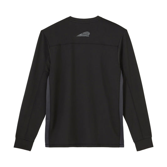 Men's Outline Logo Athlete Long Sleeve T-Shirt, Black