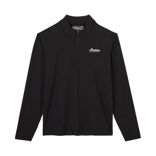 Men's Essential Quarter Zip Top, Black