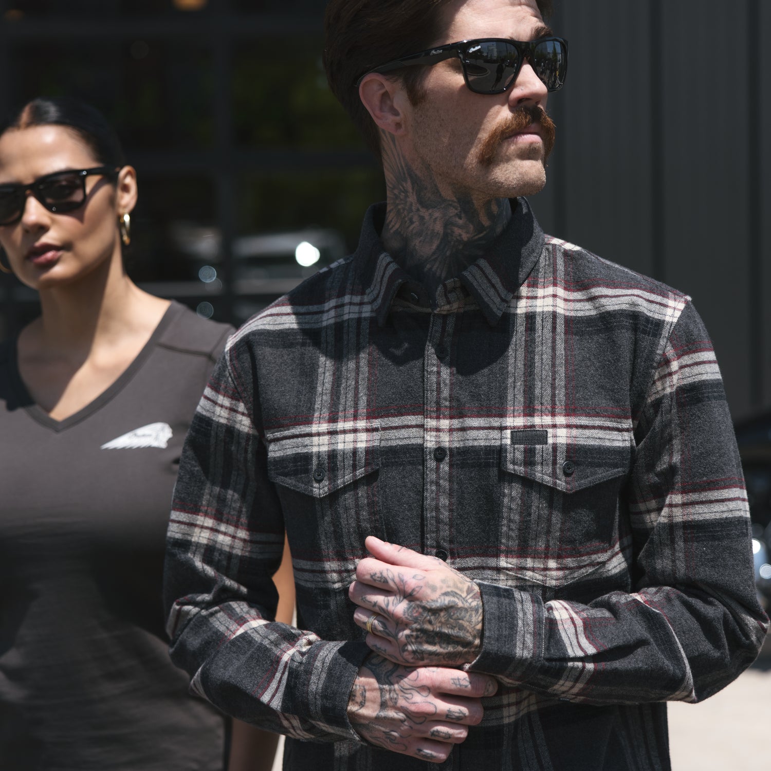 Men's Newark Plaid Shirt, Gray